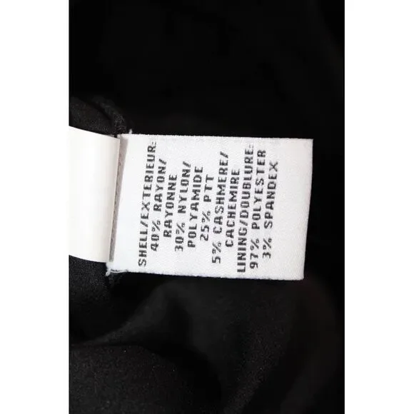 Diane Von Furstenberg Women Black Geometric Sheath Dress Long Sleeve Size S - Picture 6 of 7